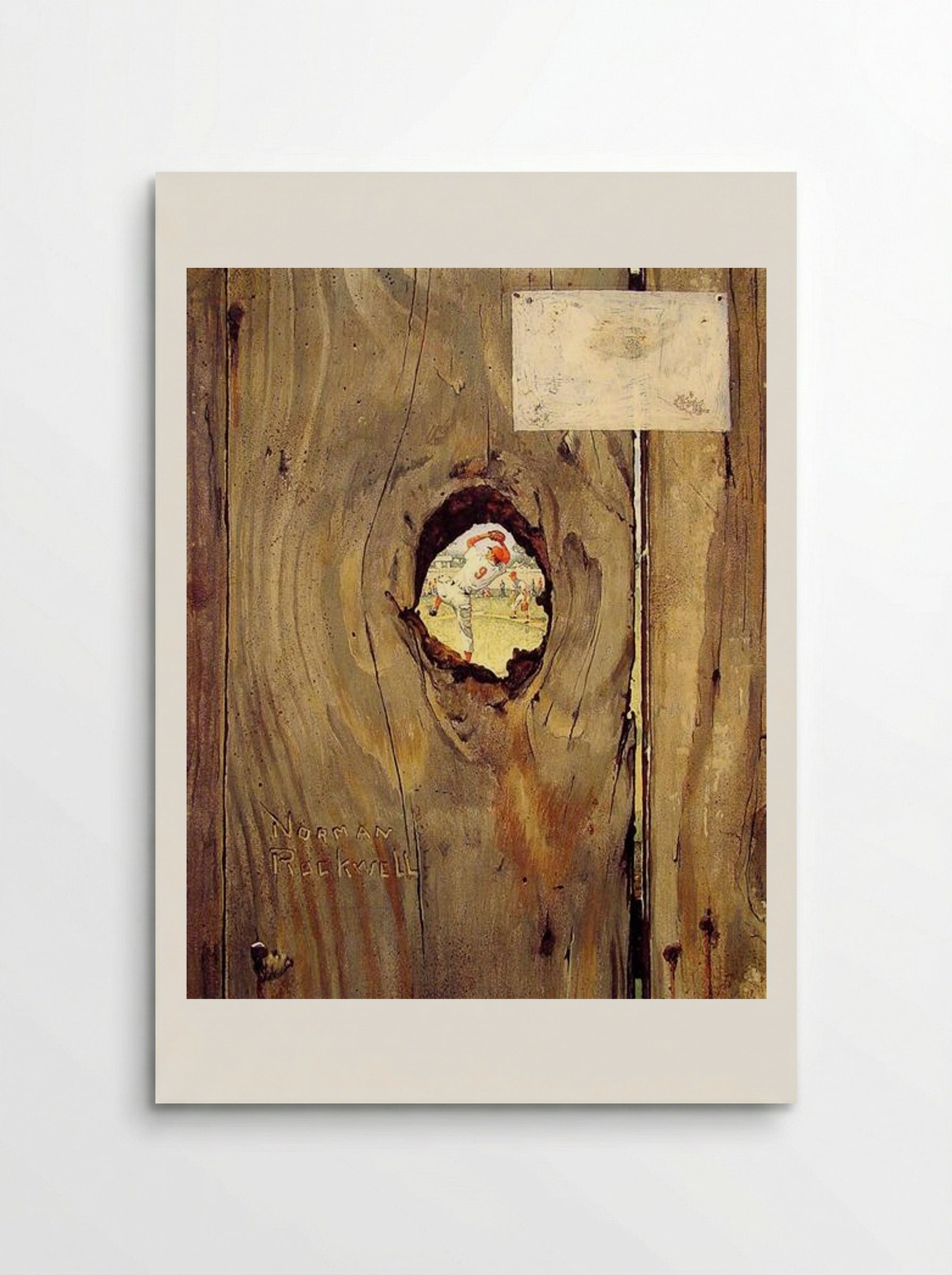 The Peephole - Norman Rockwell - Poster
