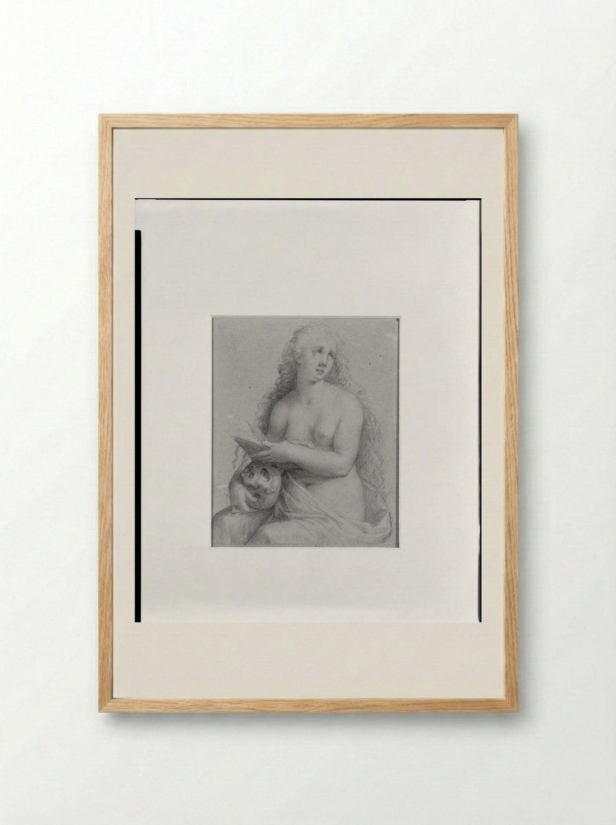 The Penitent Magdalene - Peter Oliver - Framed Print Wood