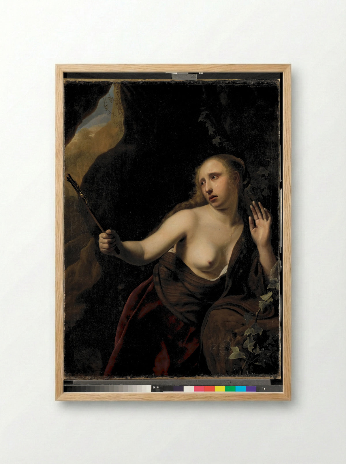 The Penitent Mary Magdalene - Dirck Bleker - Framed Print Wood