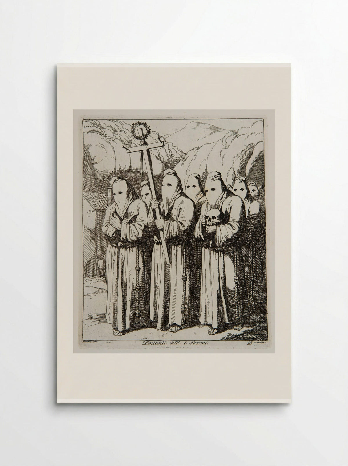The Penitents, called the Sacconi - Bartolomeo Pinelli - Poster