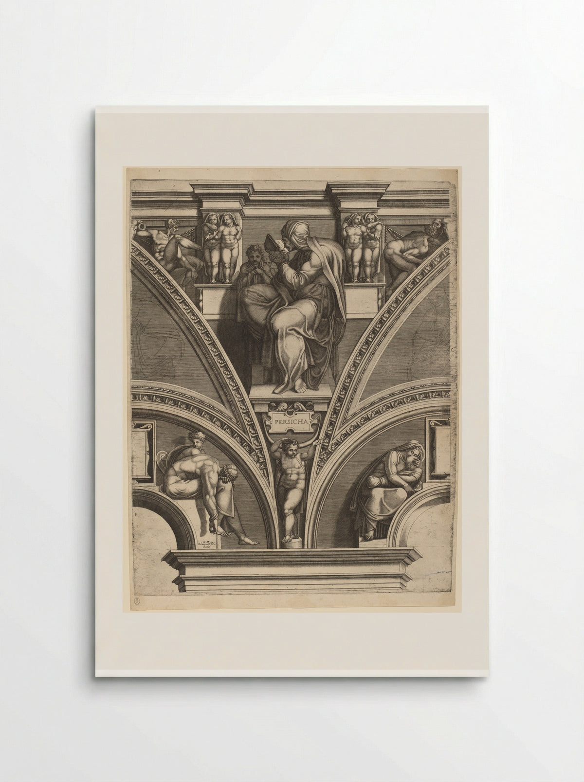 The Persian Sibyl - Giorgio Ghisi - Poster