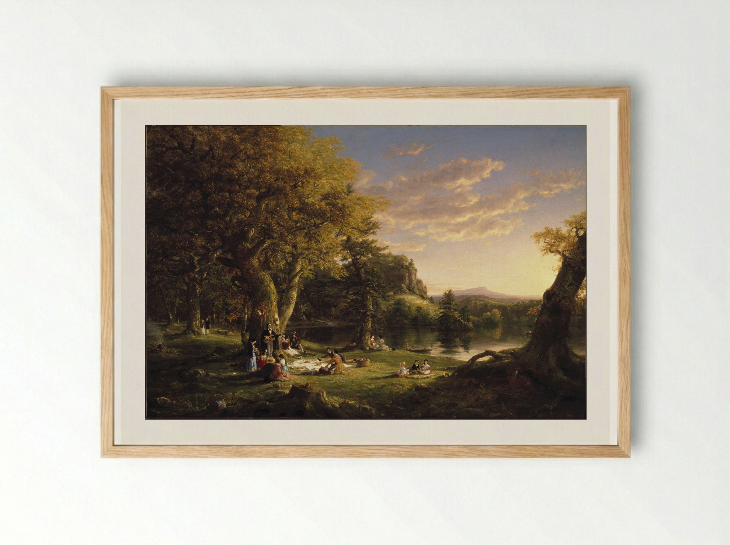The Pic-Nic - Thomas Cole - Framed Print Wood