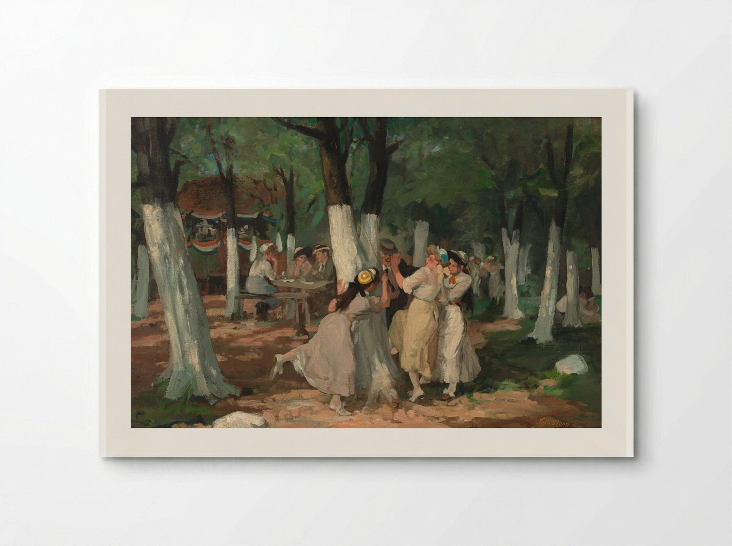 The Picnic Grounds - John French Sloan - Poster
