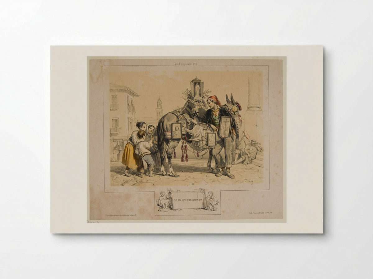 The Picture Seller - François Fortuné Antoine Férogio - Poster