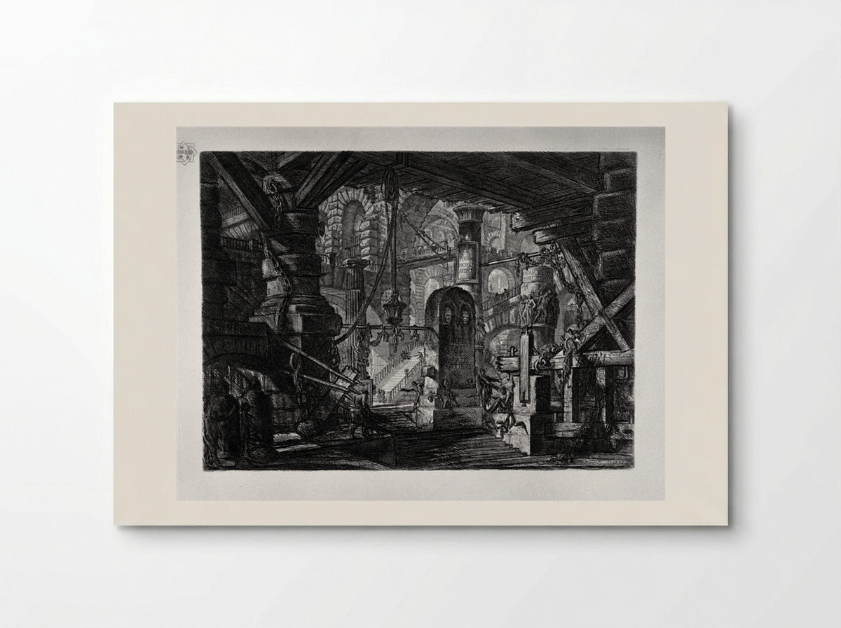 The Pier with Chains - Giovanni Battista Piranesi - Poster