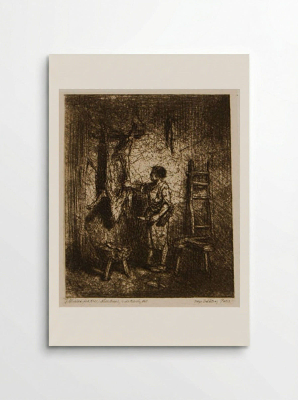 The Pig Slayer - Charles-Émile Jacque - Poster