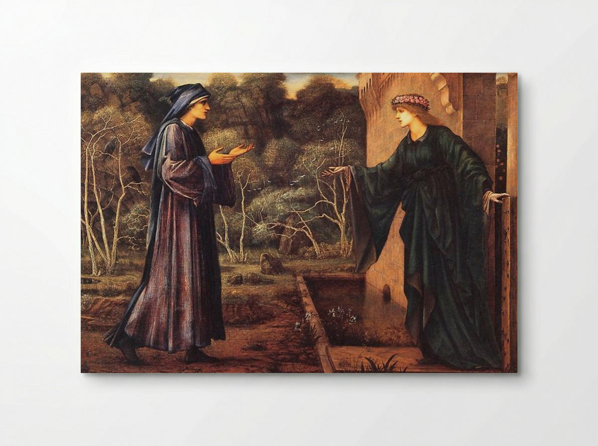The Pilgrim at the Gate of Idleness - Edward Burne-Jones - Poster