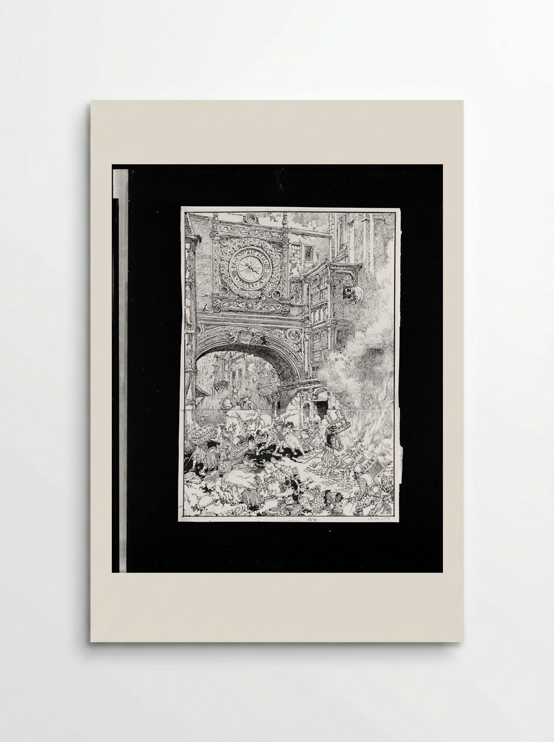 The Pillage of Rouen - Daniel Urrabieta Vierge - Poster