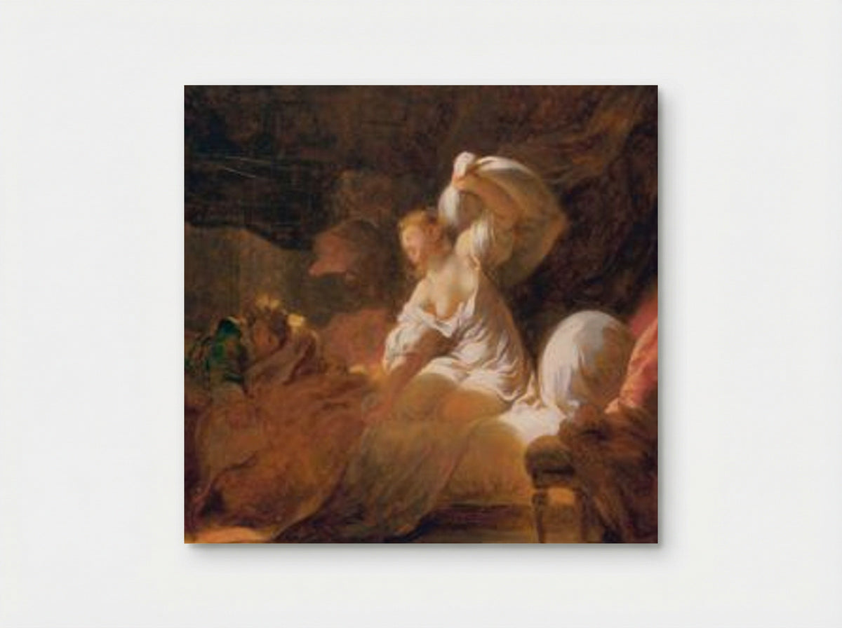 The Pillow Fight - Jean-Honoré Fragonard - Poster