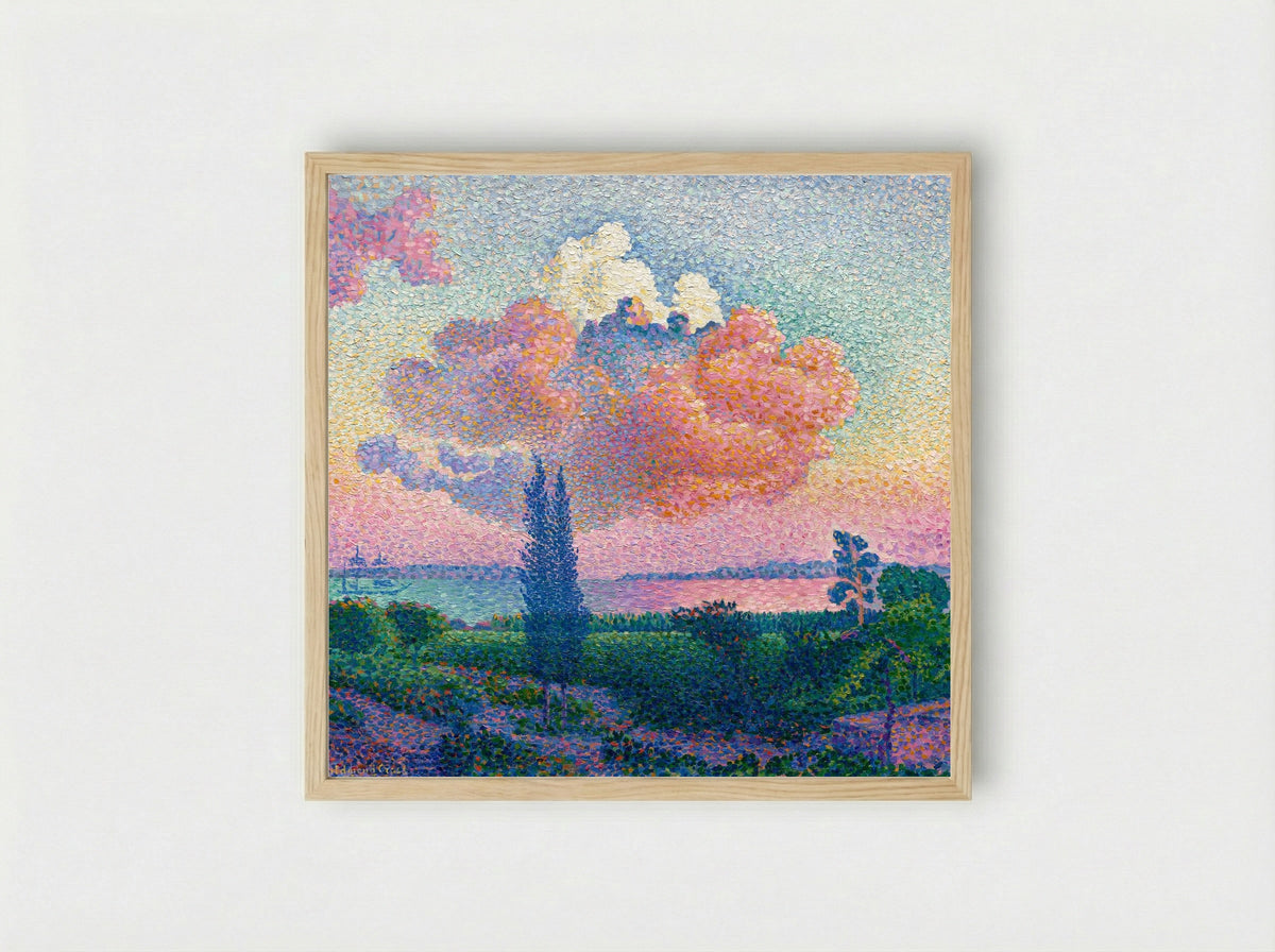 The Pink Cloud - Henri-Edmond Cross - Framed Print Wood