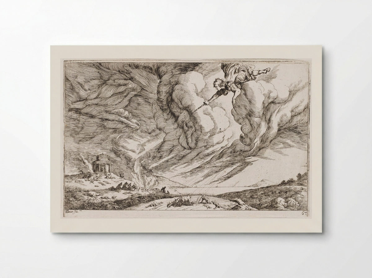 The Plague of Aegina - Johann Wilhelm Baur - Poster