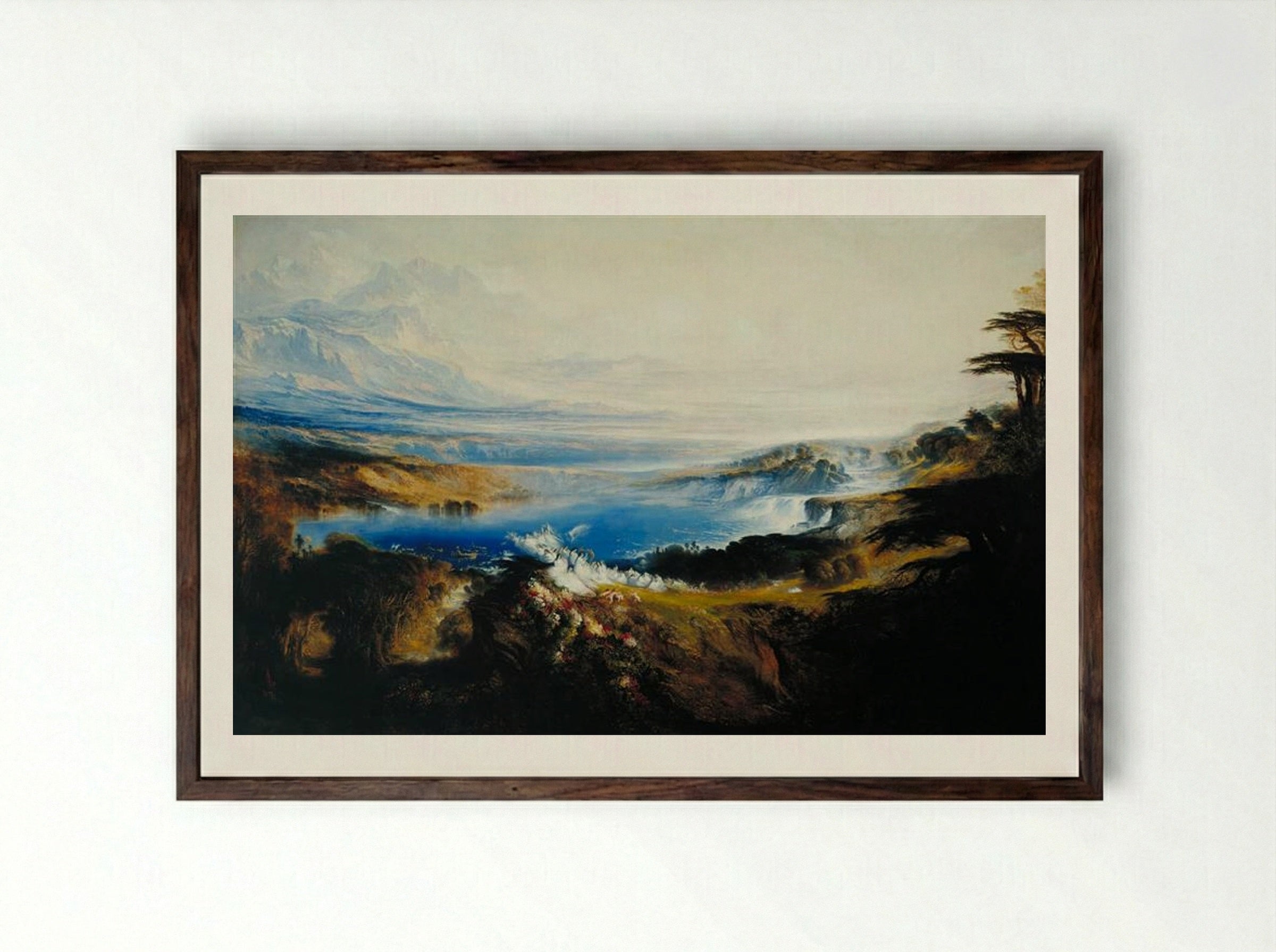 The Plains of Heaven - John Martin - Framed Print Dark Wood