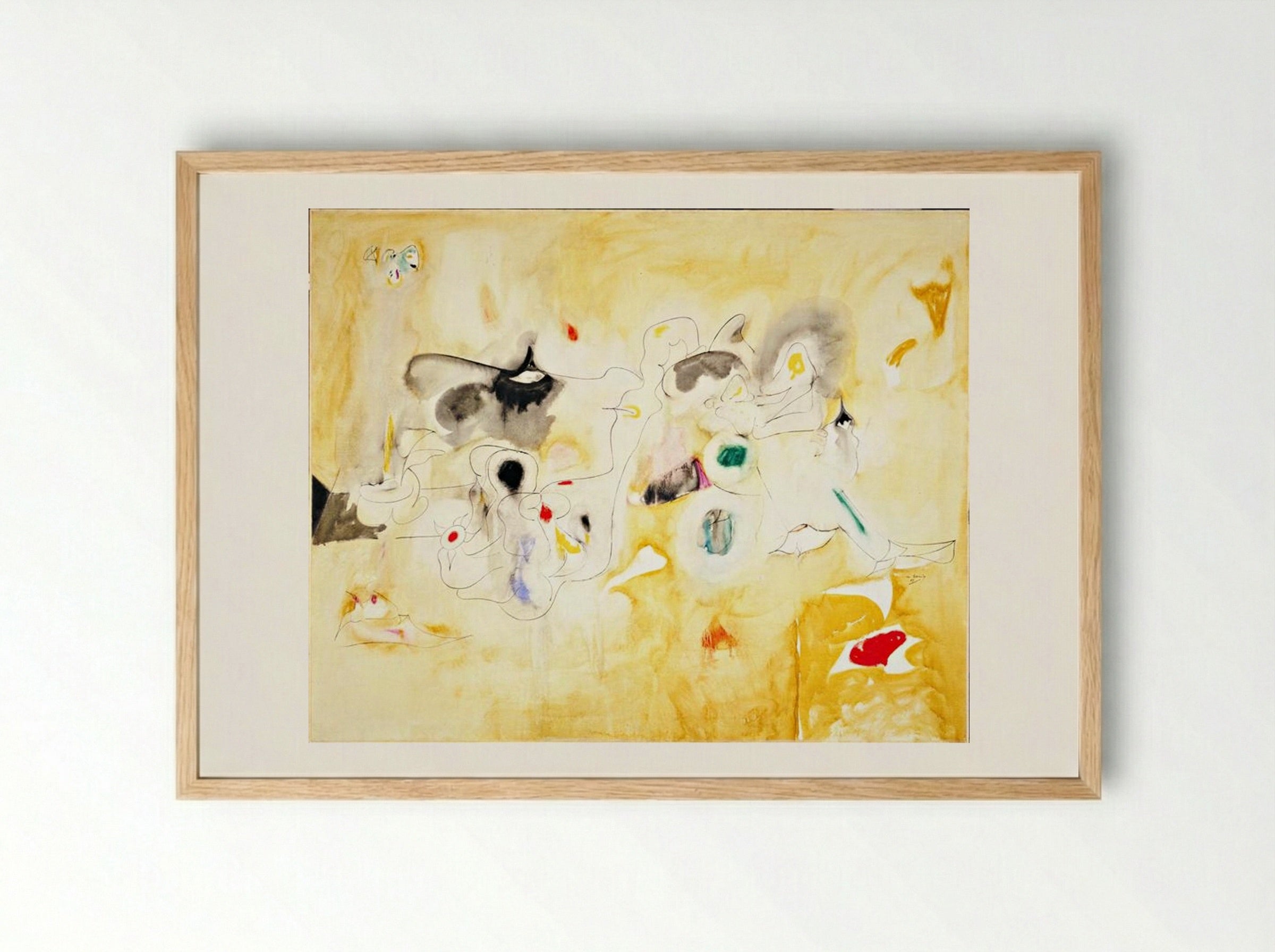 The Plough and the Song - Arshile Gorky - Framed Print Wood