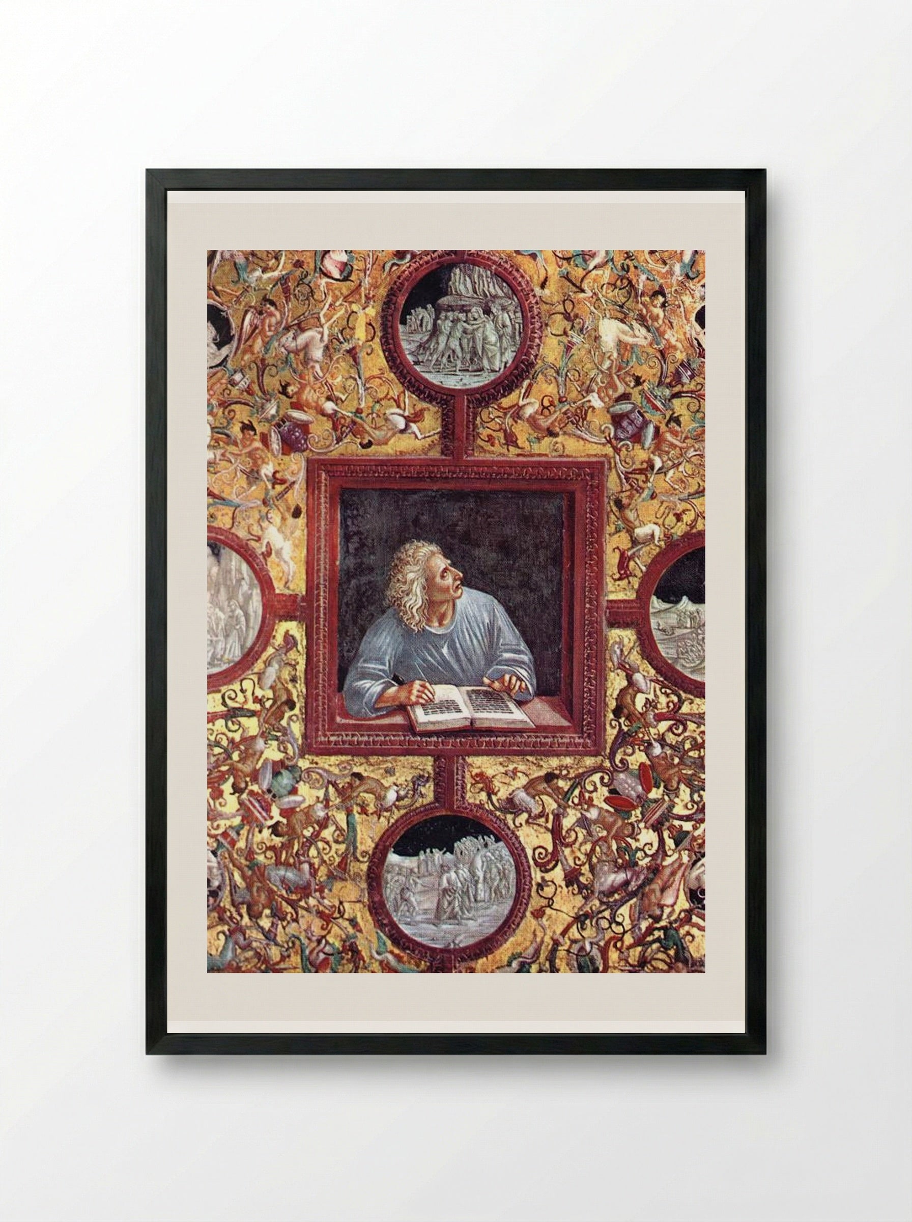 The Poet Virgil - Luca Signorelli - Framed Print Black