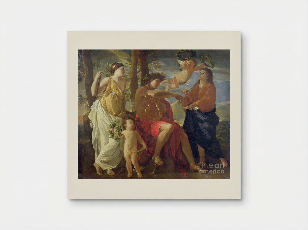 The Poet's Inspiration - Nicolas Poussin - Poster