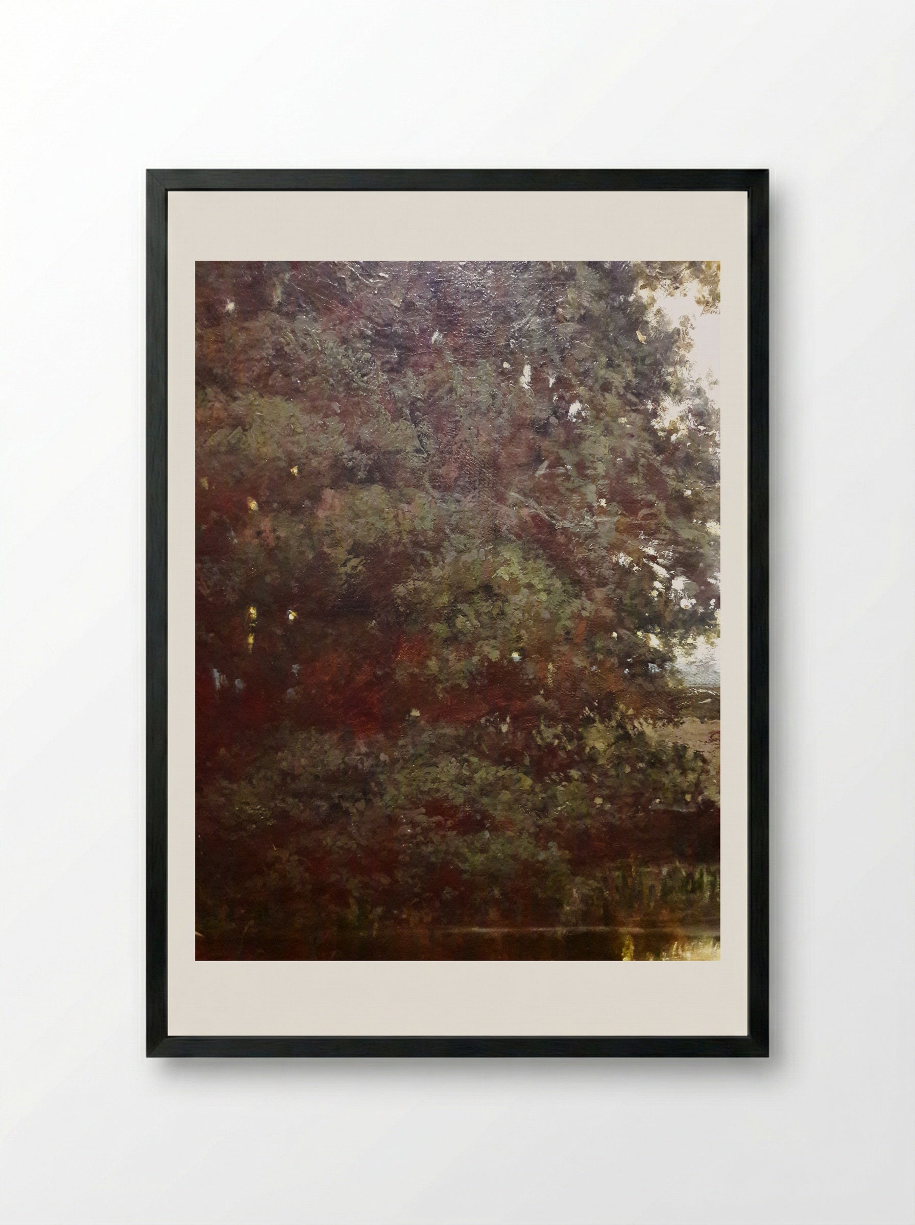 The Pond - Charles-François Daubigny - Framed Print Black