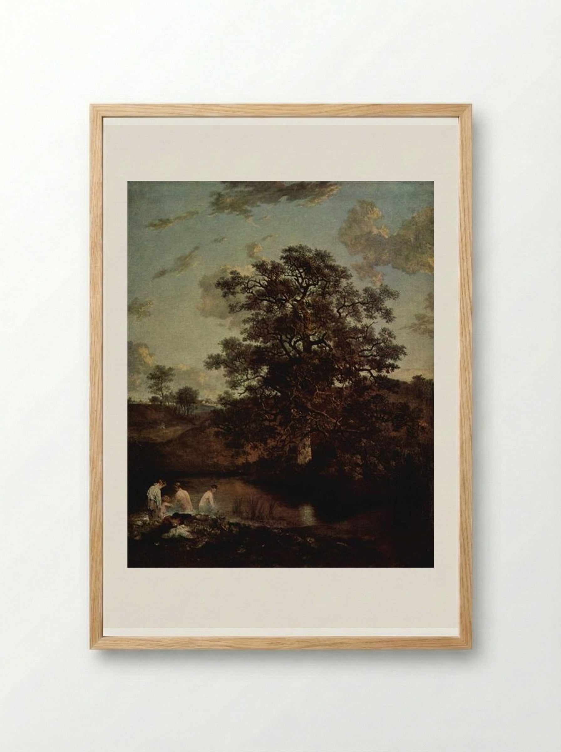 The Poringland Oak - John Crome - Framed Print Wood