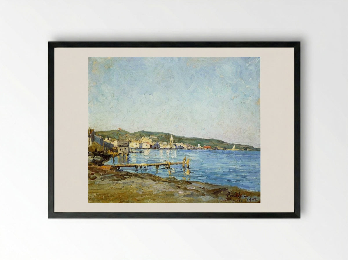 The Port at Martigues - Francis Picabia - Framed Print Black