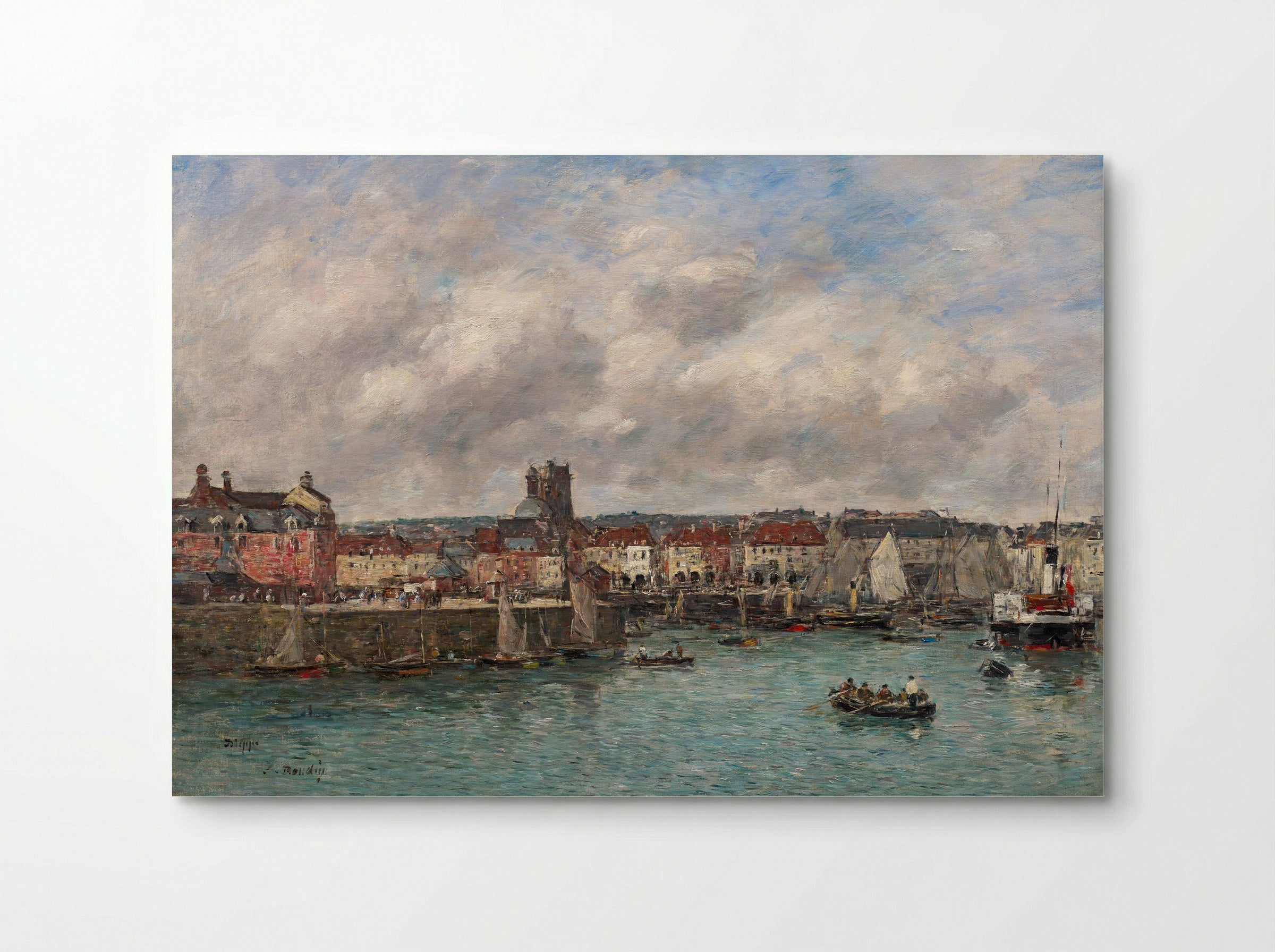 The Port of Dieppe - Eugène Boudin - Poster