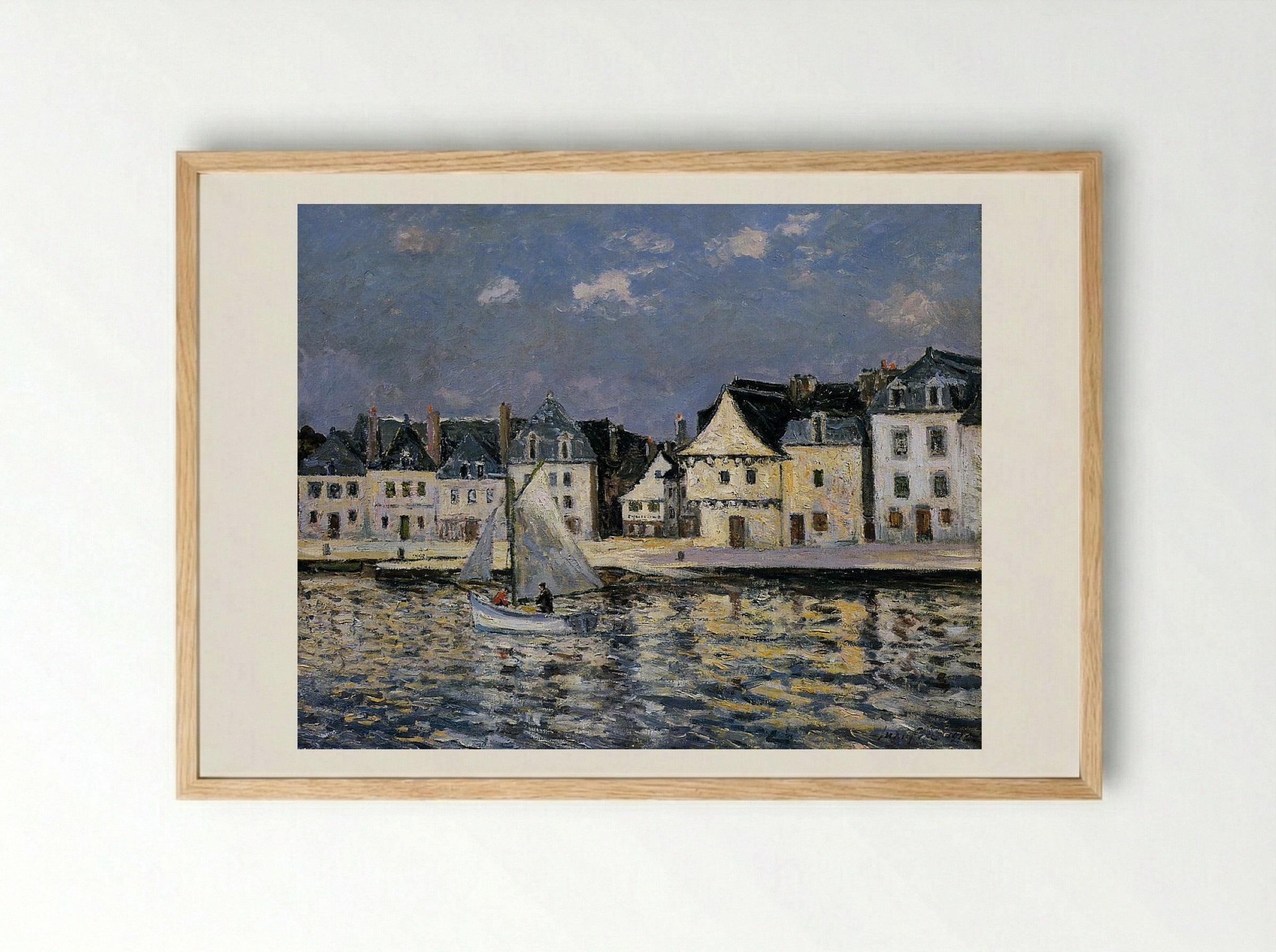 The Port of Saint Goustan - Maxime Maufra - Framed Print Wood