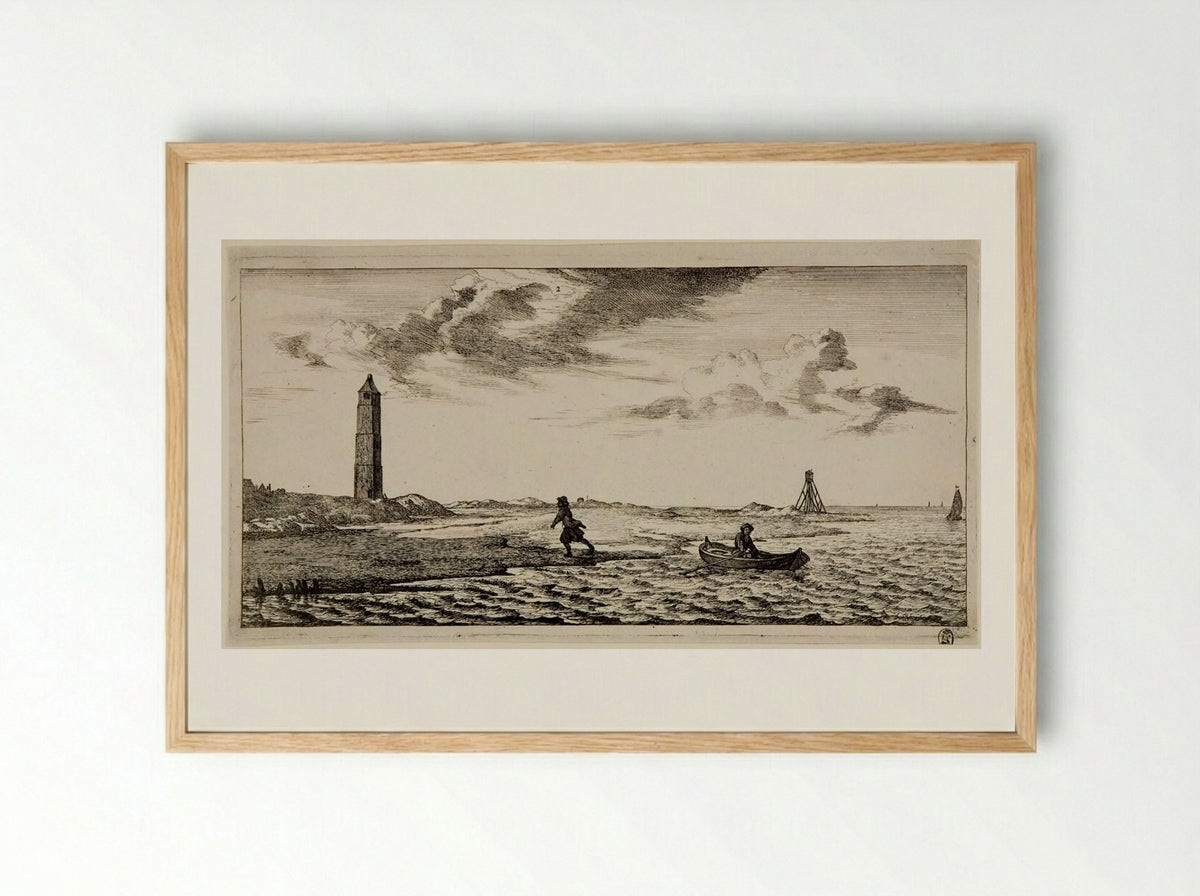 The Postilion Receives the Dispatches from the Long-boat - Joost van Geel - Framed Print Wood