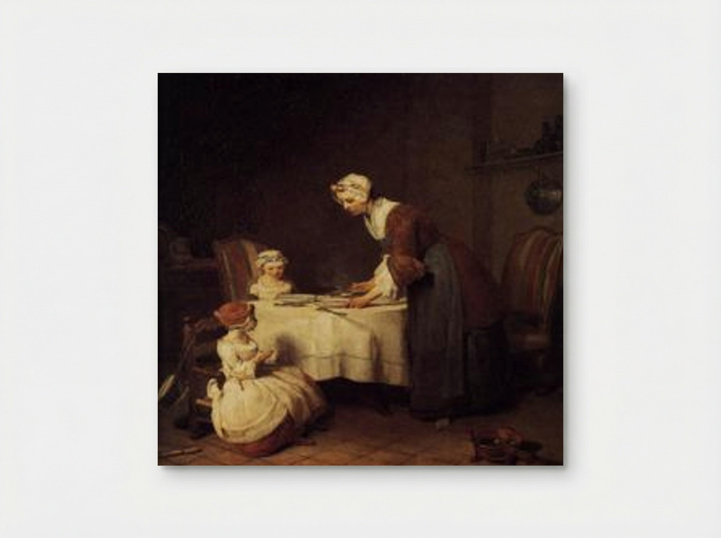 The Prayer before Meal - Jean-Baptiste-Simeon Chardin - Poster