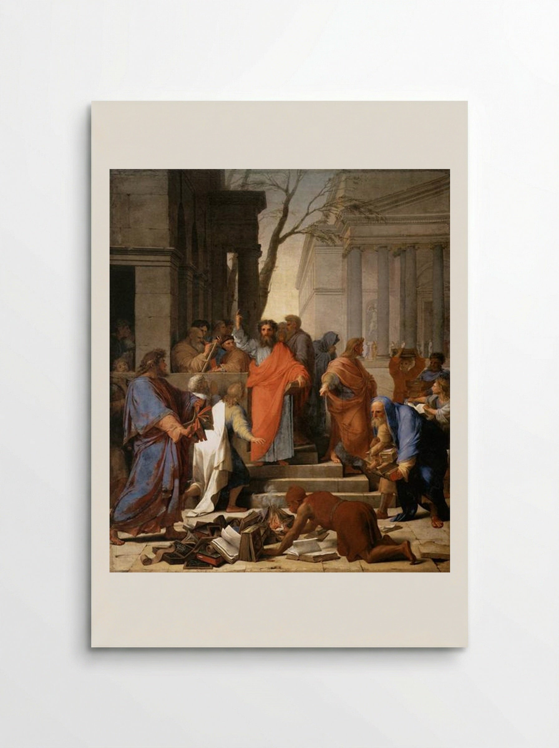 The Preaching of St. Paul at Ephesus - Eustache Le Sueur - Poster