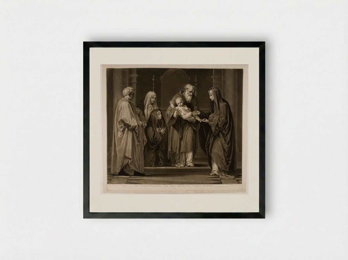 The Presentation in the Temple - Charles Howard Hodges - Framed Print Black