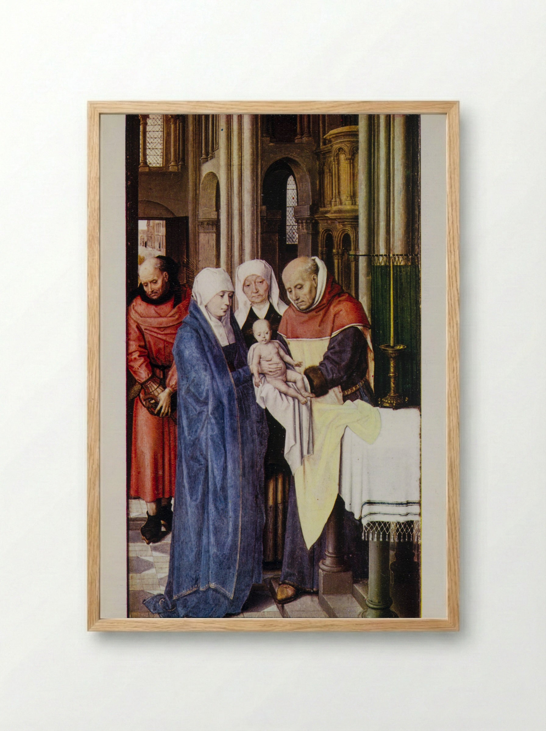 The Presentation in the Temple - Hans Memling - Framed Print Wood