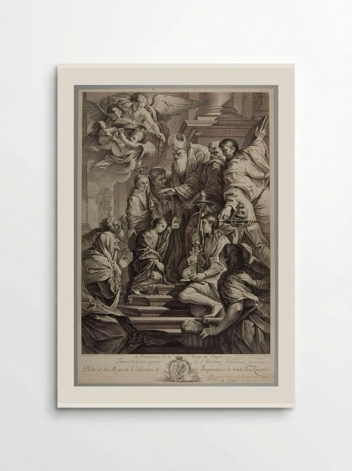 The Presentation of the Holy Virgin at the Temple - Georg Friedrich Schmidt - Poster