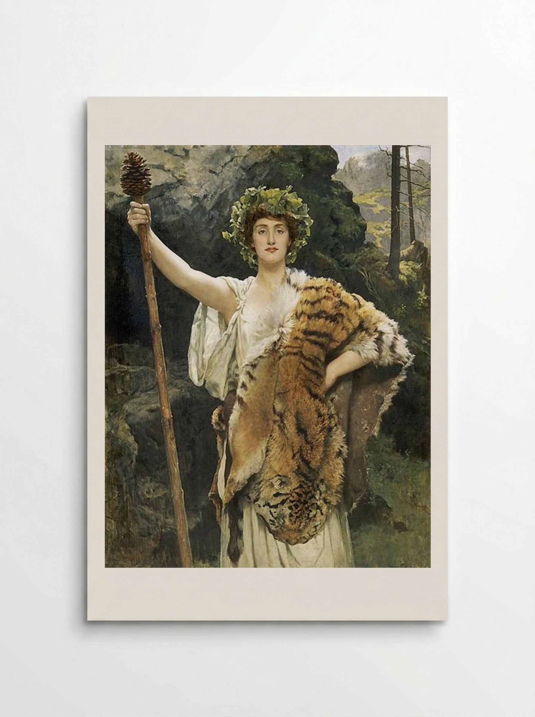 The Priestess of Bacchus - John Collier - Poster