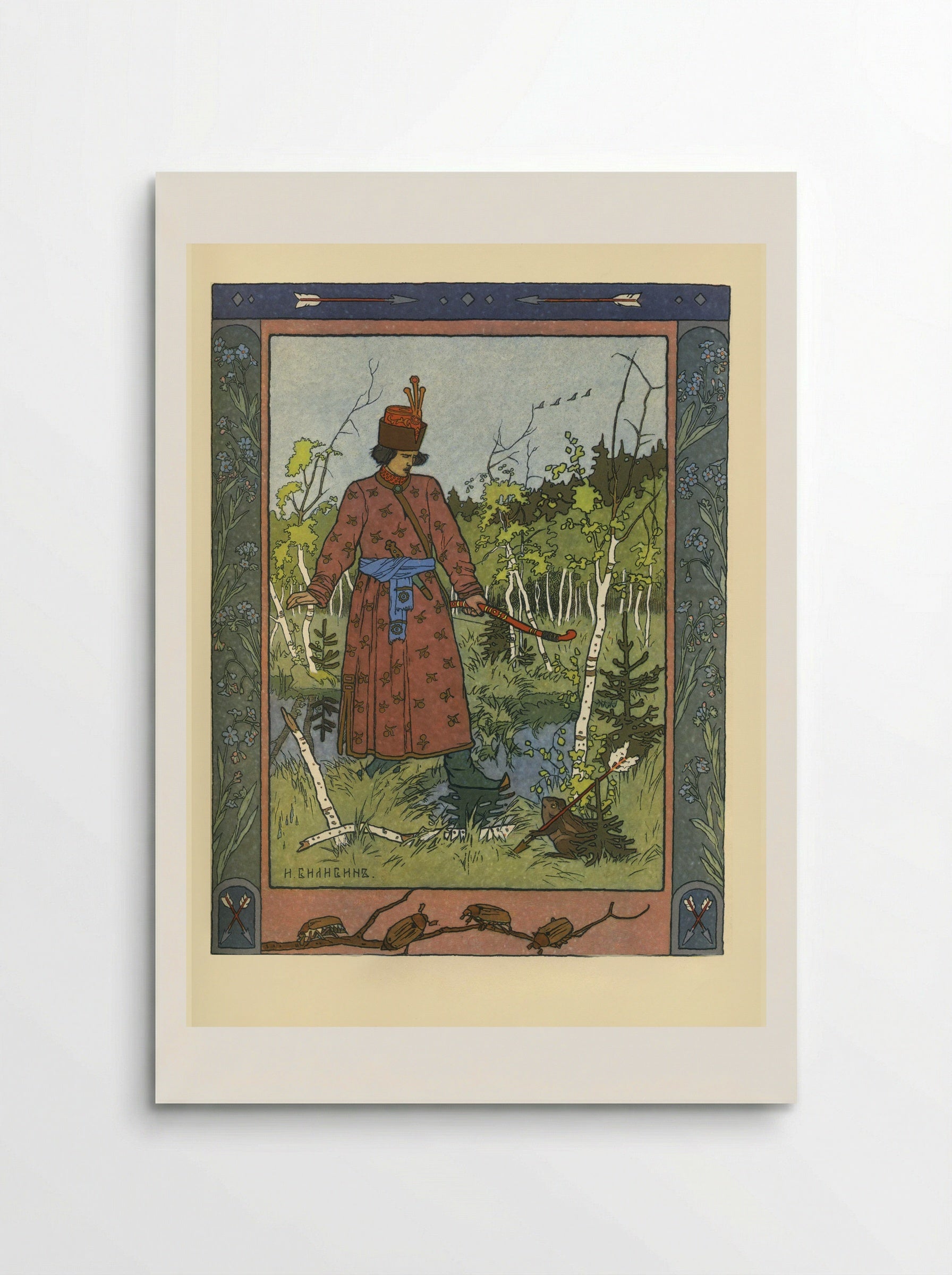 The Prince and the Frog - Ivan Bilibin - Poster
