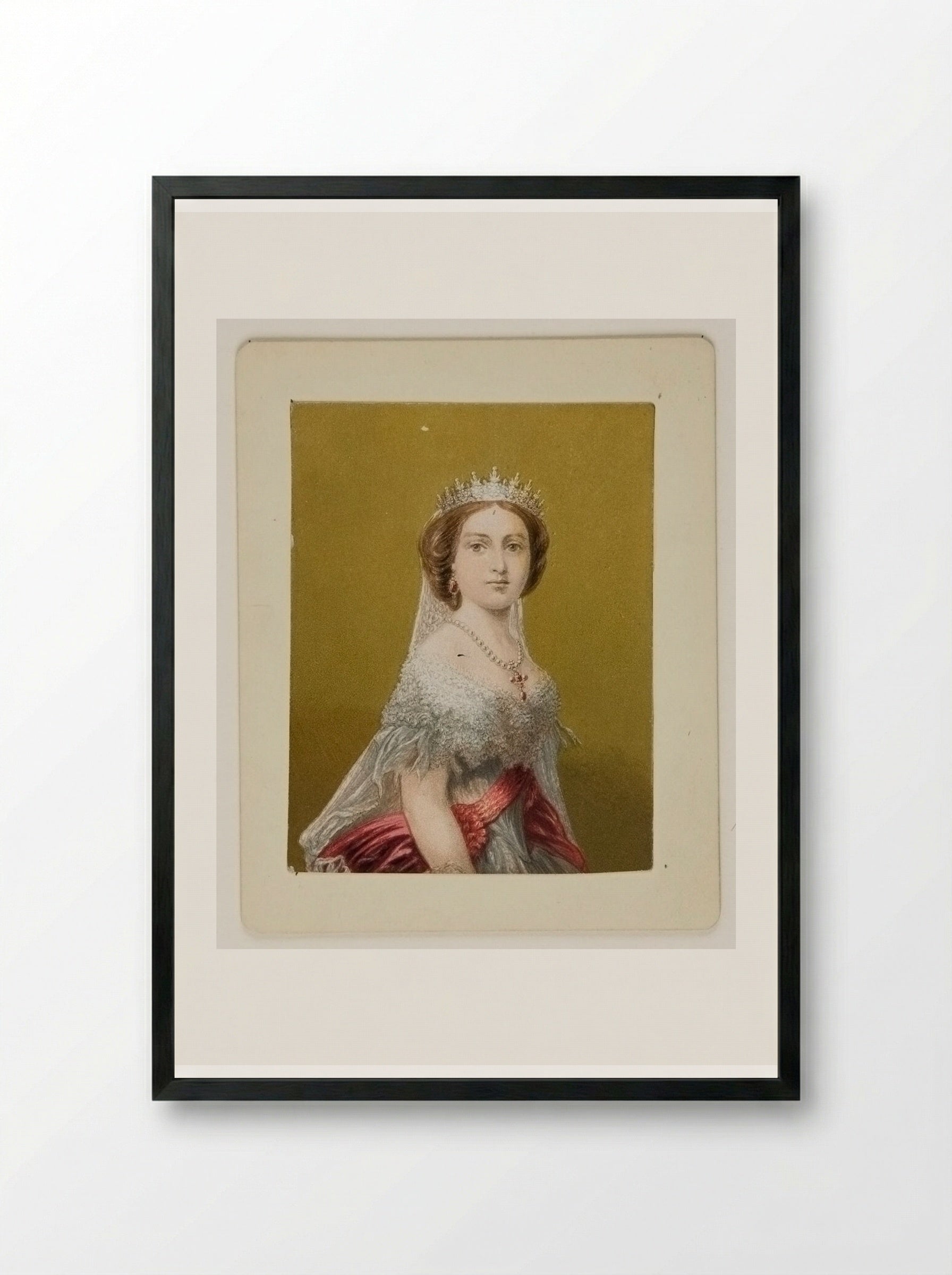 The Princess Royal, Princess of Prussia - George Baxter - Framed Print Black