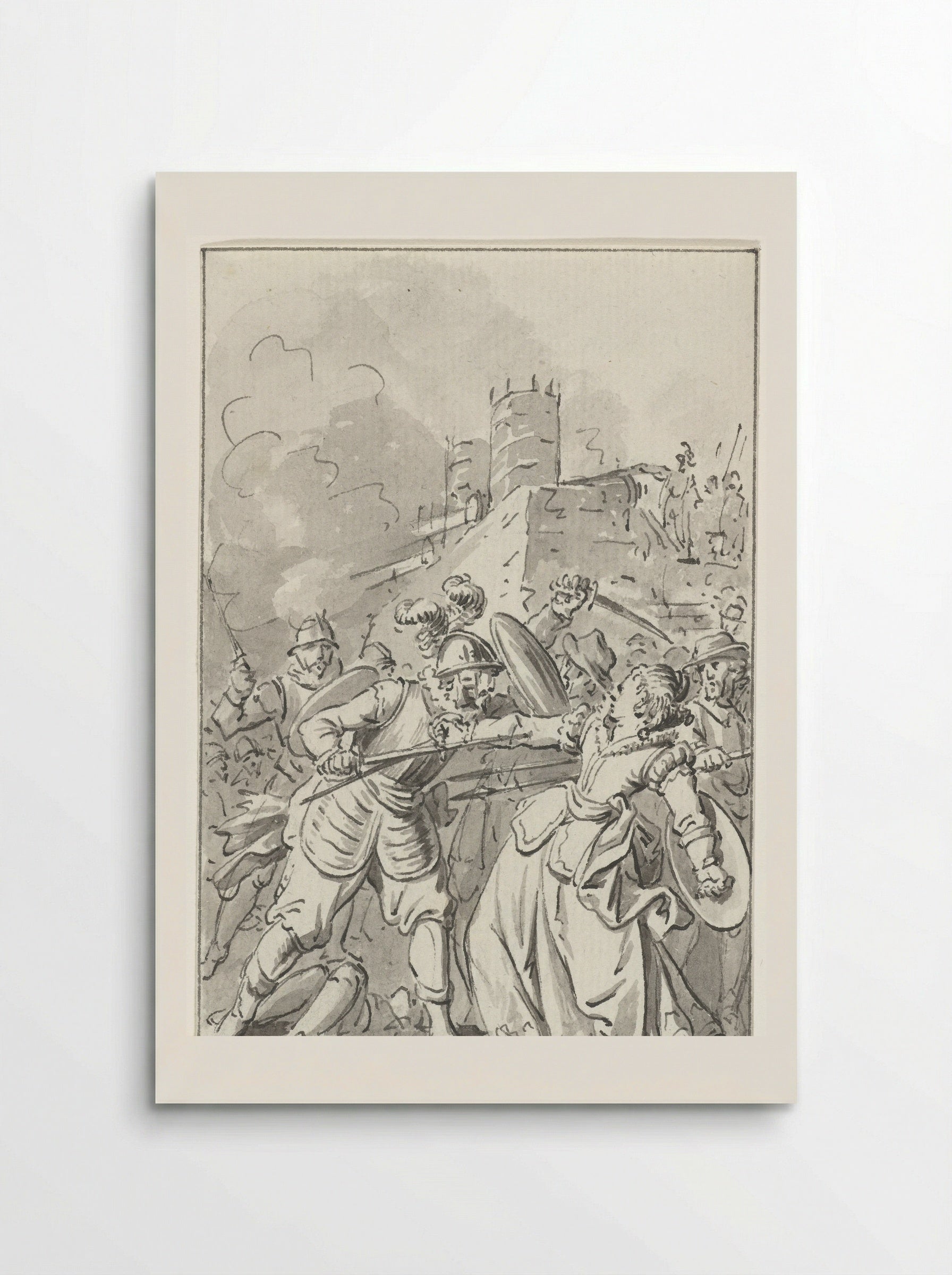 The Princess of Espinoy Wounded at the Defence of Tournai, 1581 - Jacobus Buys - Poster
