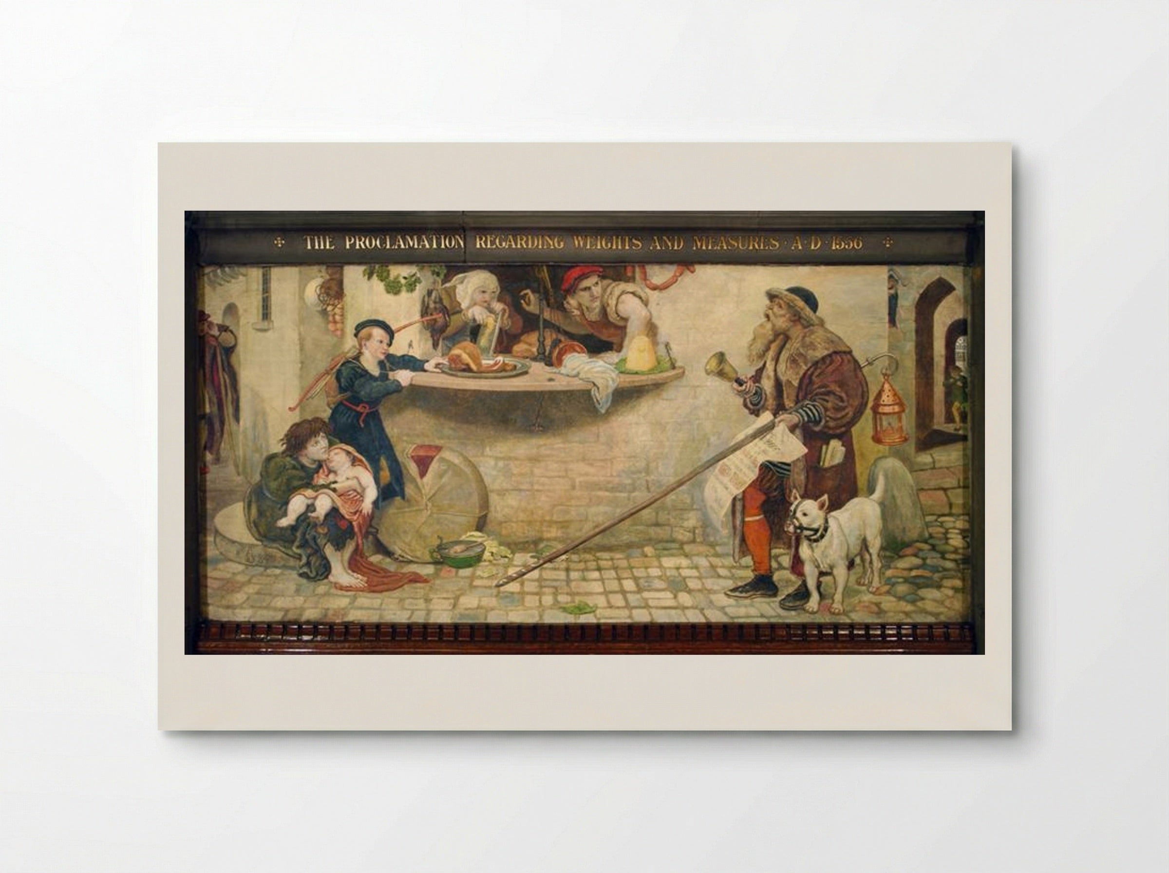 The Proclamation Regarding Weights and Measures, A.D. 1556 - Ford Madox Brown - Poster
