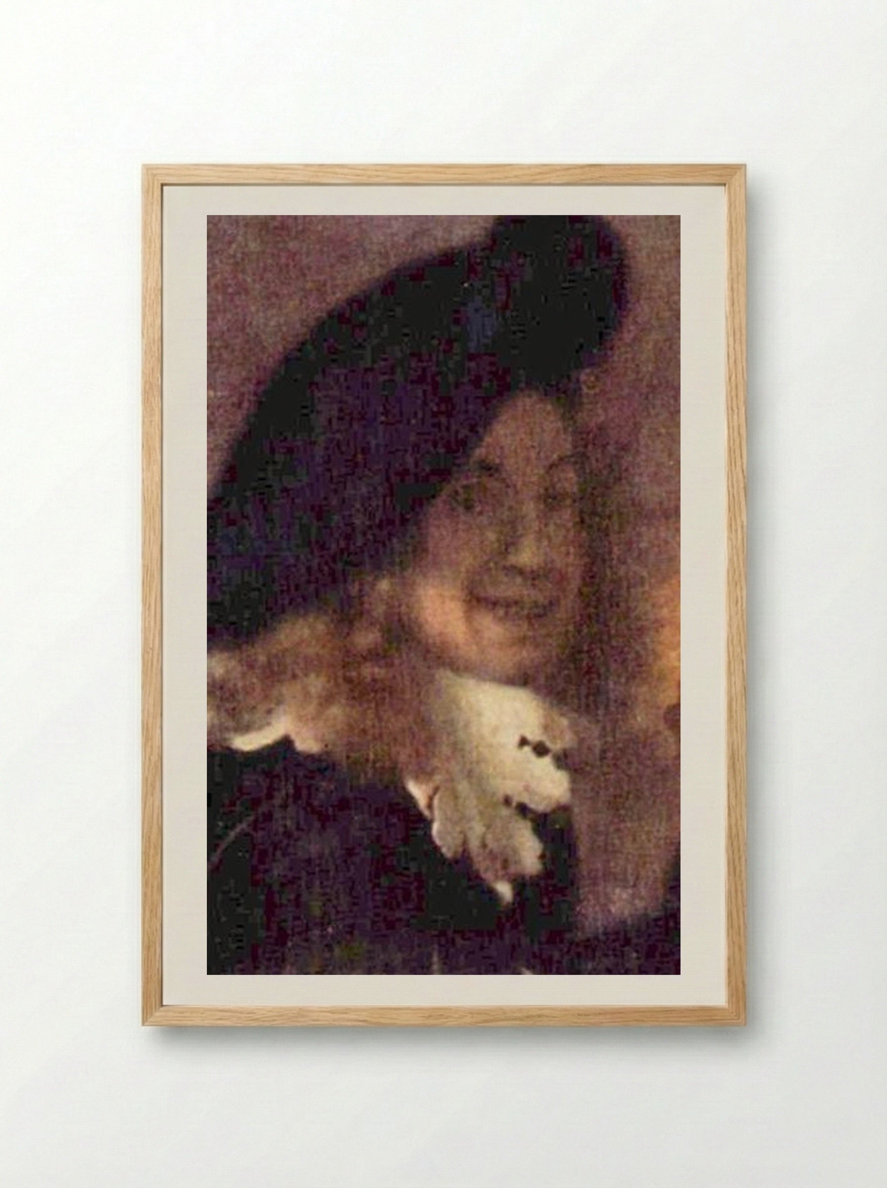 The Procuress (Supposed Self-Portrait) - Johannes Vermeer - Framed Print Wood