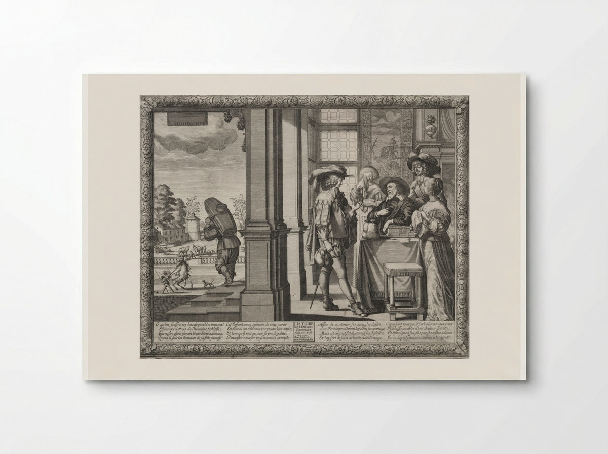 The Prodigal Bidding His Parents Farewell - Abraham Bosse - Poster