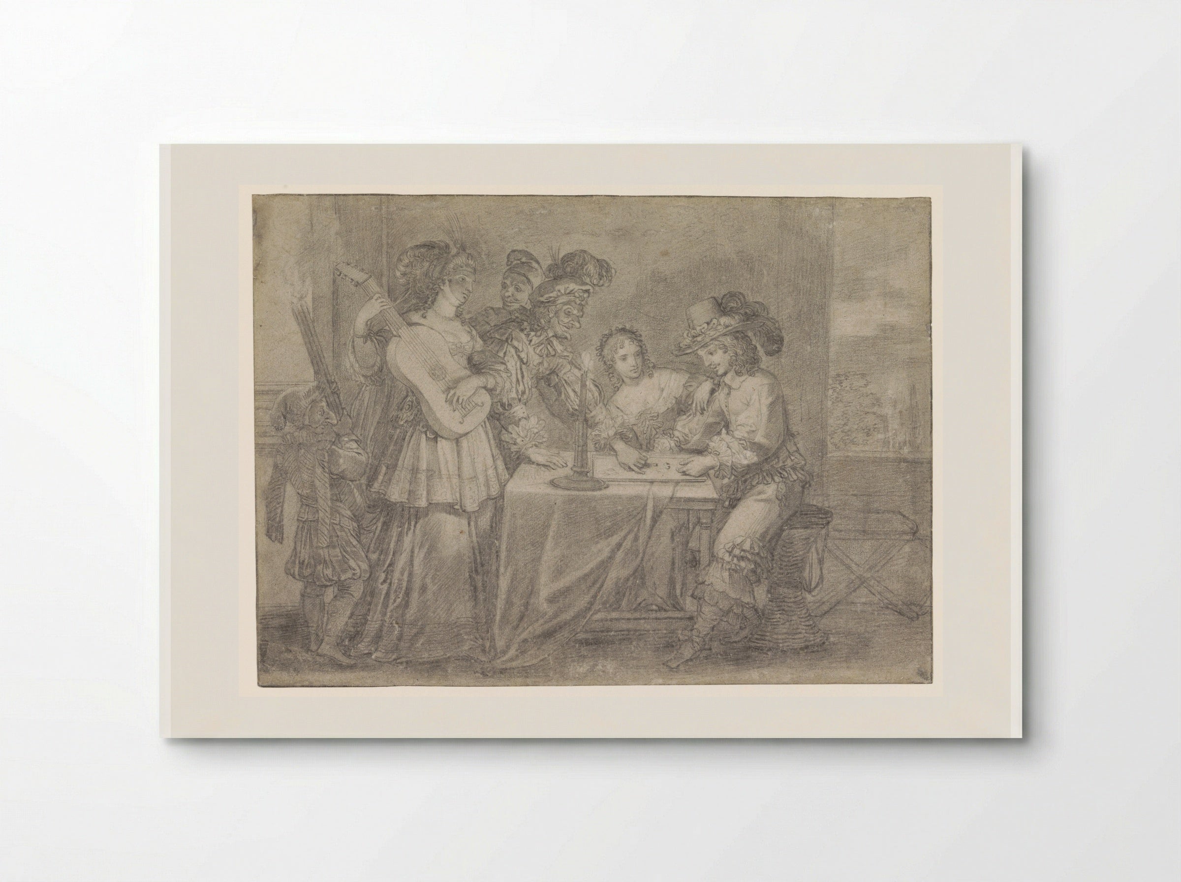 The Prodigal Son Gambling with Bad Company - Abraham Bosse - Poster