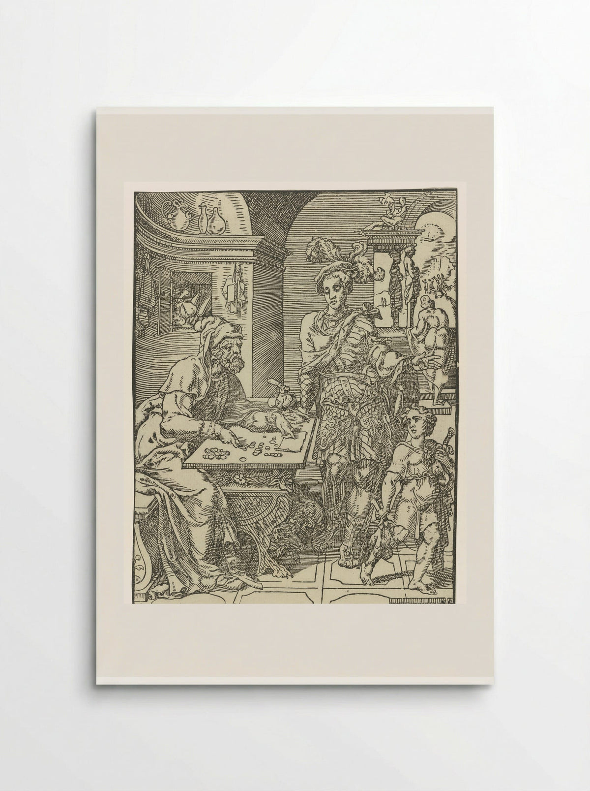 The Prodigal Son Receives His Inheritance - Dirck Volckertsz. Coornhert - Poster