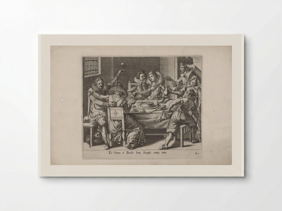 The Prodigal Son Squandering His Inheritance - Salomon Savery - Poster