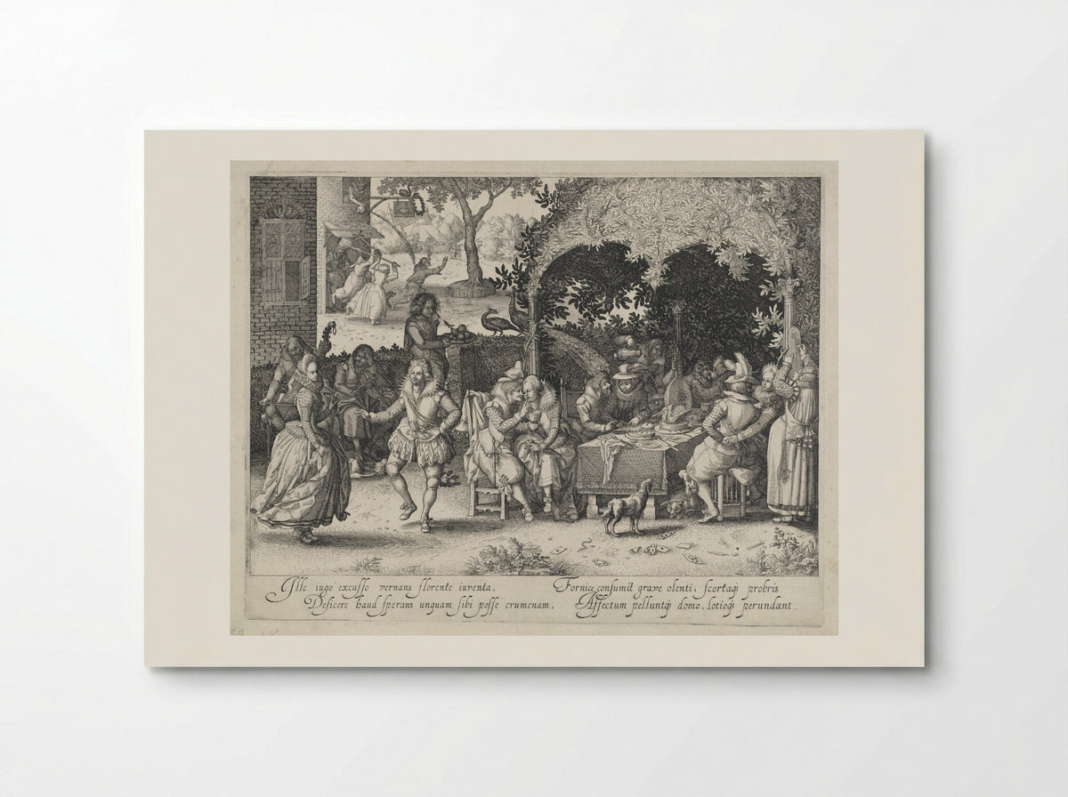 The Prodigal Son Squandering His Inheritance - Claes Jansz. Visscher (II) - Poster