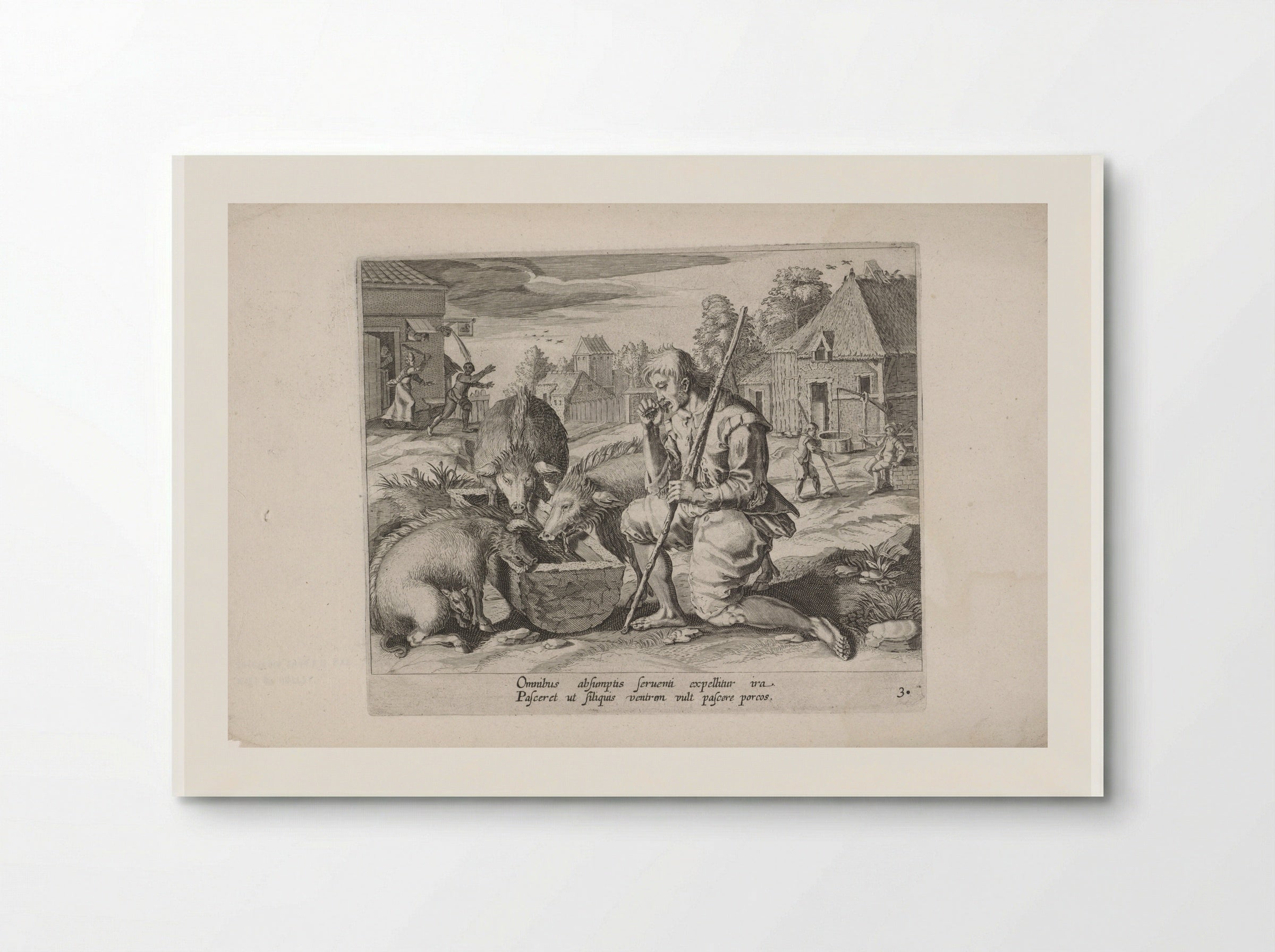 The Prodigal Son as a Swineherd - Salomon Savery - Poster