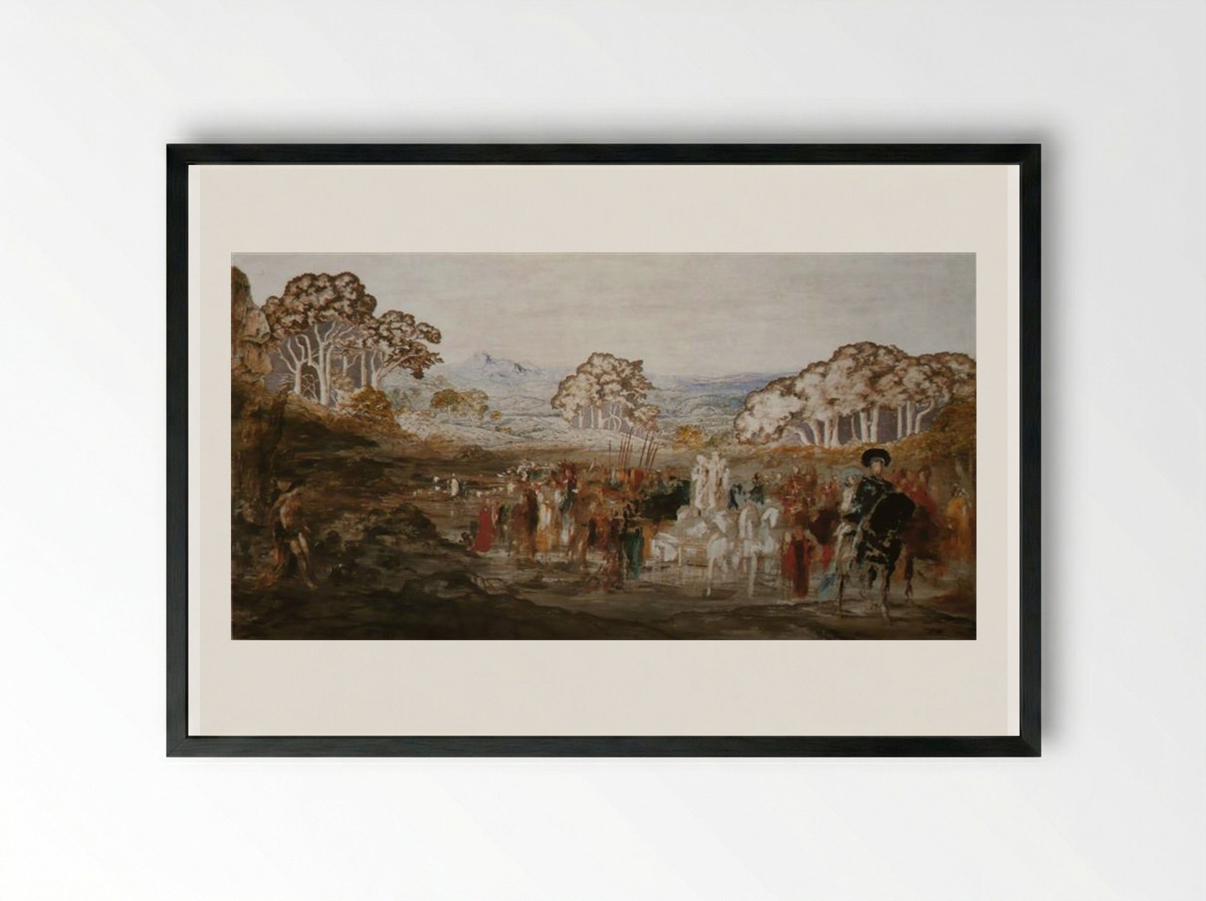 The Prodigal Son - Gustave Moreau - Framed Print Black