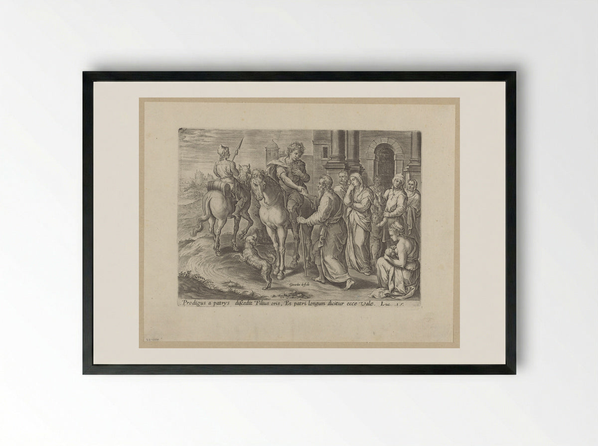 The Prodigal Son - Chrispijn van den Broeck - Framed Print Black