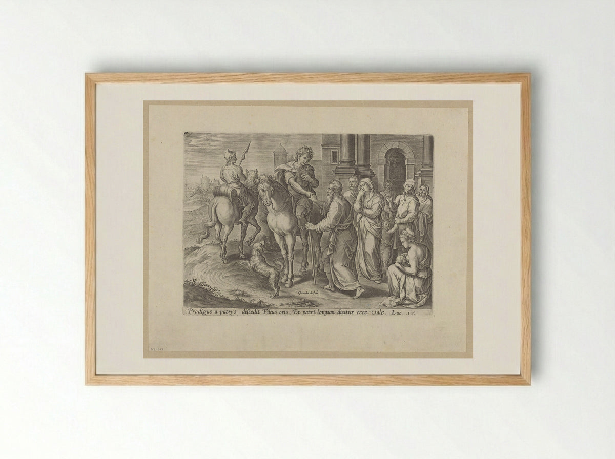 The Prodigal Son - Chrispijn van den Broeck - Framed Print Wood