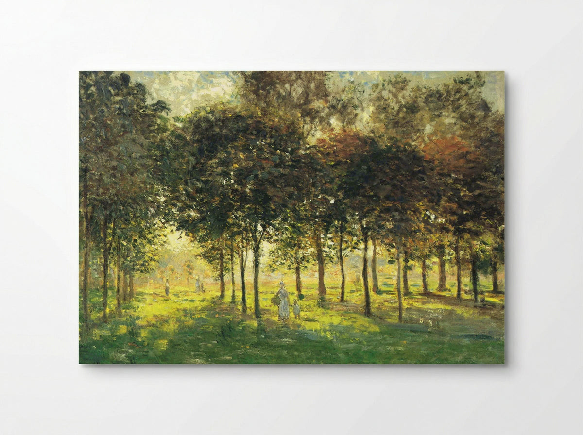 The Promenade at Argenteuil, Soleil Couchant - Claude Monet - Poster