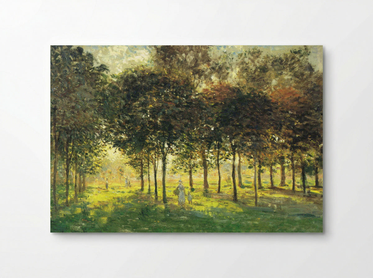 The Promenade at Argenteuil, Soleil Couchant - Claude Monet - Poster