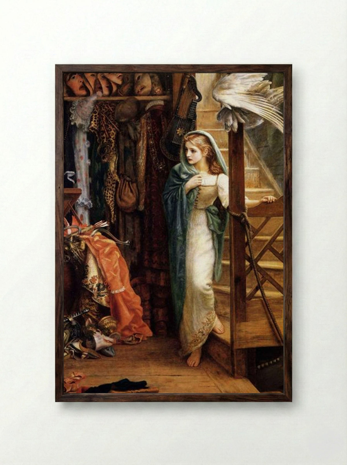 The Property Room - Arthur Hughes - Framed Print Dark Wood