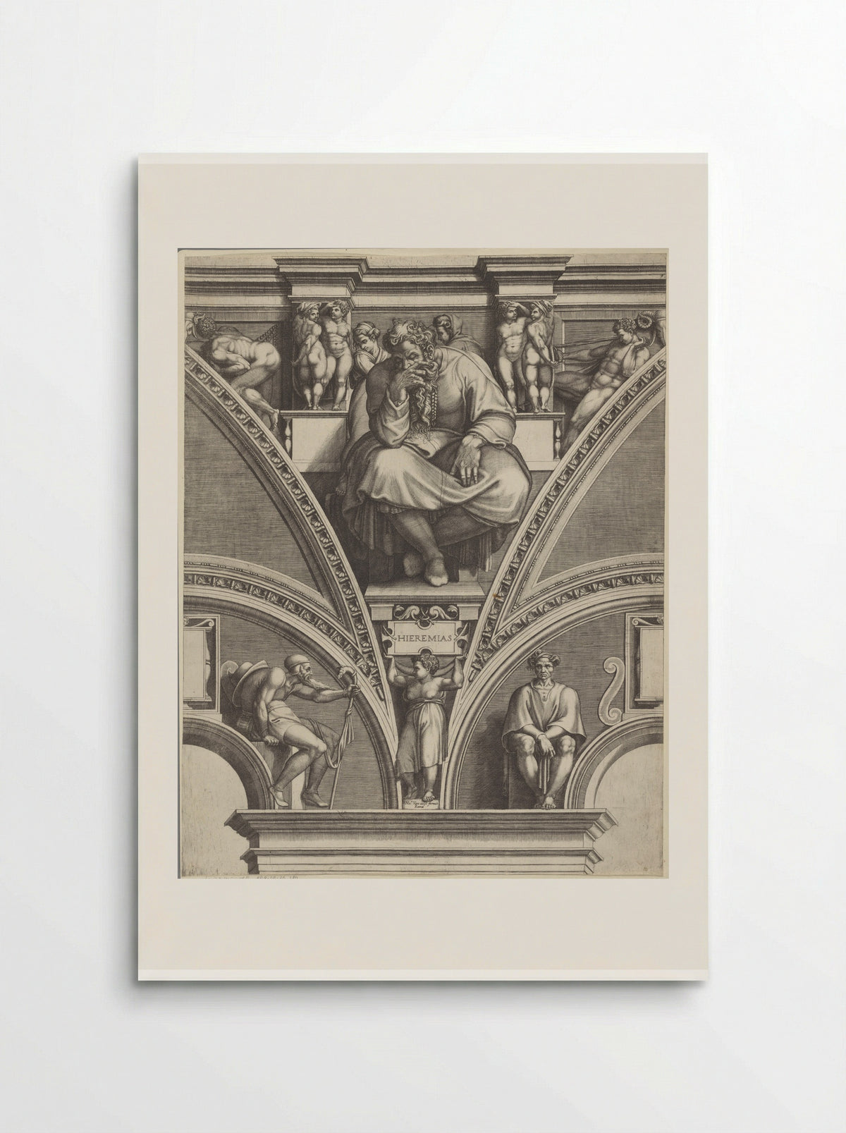 The Prophet Jeremiah - Giorgio Ghisi - Poster