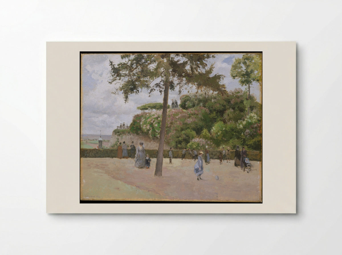The Public Garden at Pontoise - Camille Pissarro - Poster